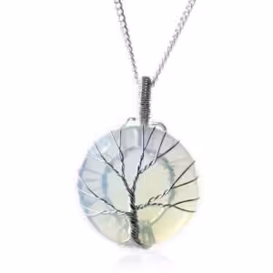 Tree of Life Gemstone Necklace – Opalite | www.artisan-gifts.co.uk 1