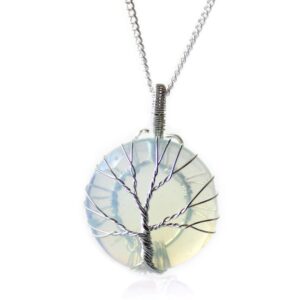 Tree of Life Gemstone Necklace – Opalite | www.artisan-gifts.co.uk 1