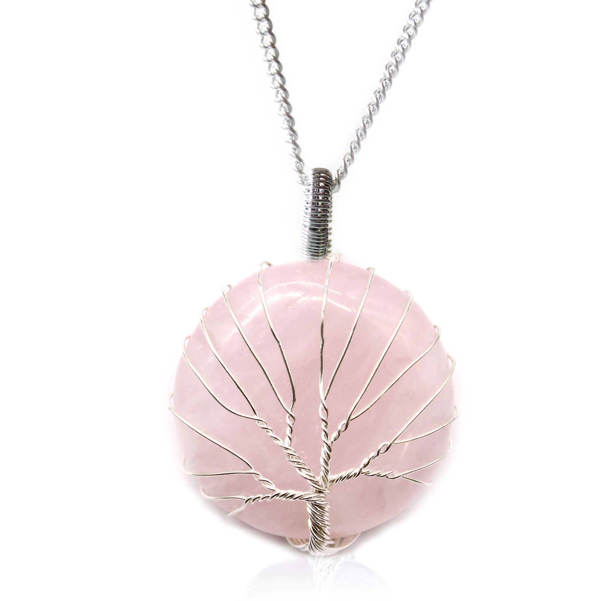 Tree of Life Gemstone Necklace – Rose Quartz | www.artisan-gifts.co.uk 2 Tree of Life Gemstone Necklace – Rose Quartz | www.artisan-gifts.co.uk 1