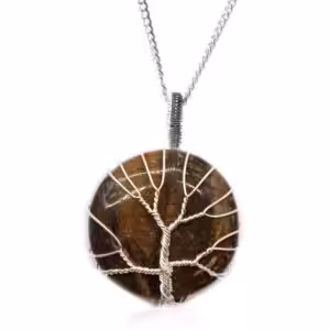 Tree of Life Gemstone Necklace – Tiger Eye | www.artisan-gifts.co.uk 1