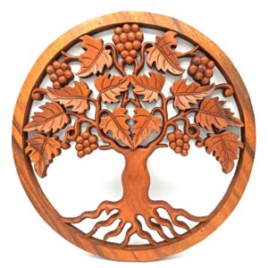 Tree of Life Grapes Panel – 40cm | www.artisan-gifts.co.uk 1