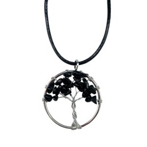 Tree of Life Pendant – Black Agate | www.artisan-gifts.co.uk 1