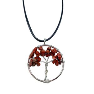 Tree of Life Pendant – Red Jasper | www.artisan-gifts.co.uk 1