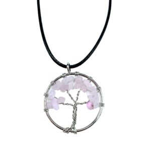 Tree of Life Pendant – Rose Quartz | www.artisan-gifts.co.uk 1