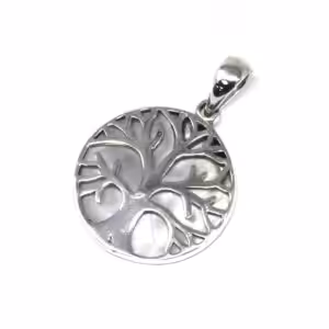 Tree of Life Silver Pendant 22mm – Mother of Pearl | www.artisan-gifts.co.uk 1