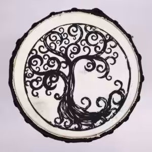 Tree of Life Wide Top Djembe Drum – 18cm | www.artisan-gifts.co.uk 1