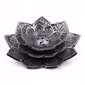 Tri-Flower Lotus Flower Incense Holder | www.artisan-gifts.co.uk 1