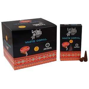 Tribal Soul Backflow Incense Cones – White Copal | www.artisan-gifts.co.uk