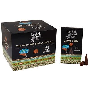 Tribal Soul Backflow Incense Cones – White Sage + Palo Santo | www.artisan-gifts.co.uk