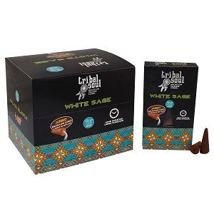 Tribal Soul Backflow Incense Cones – White Sage | www.artisan-gifts.co.uk