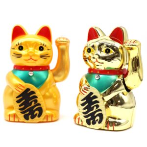 Very Gold Money Cat – 15cm | www.artisan-gifts.co.uk 1