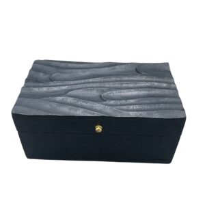 Vintage Deco – Multi Purpose Box – 22x12x10cm – Black Swirls | www.artisan-gifts.co.uk 1