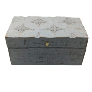 Vintage Deco – Multi Purpose Box – 22x12x10cm – Grey Star | www.artisan-gifts.co.uk 1