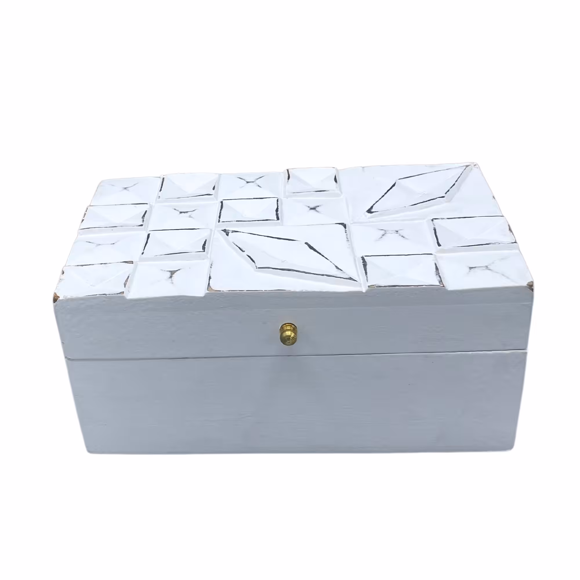 Vintage Deco – Multi Purpose Box – 22x12x10cm – White Diamonds | www.artisan-gifts.co.uk 2 Vintage Deco – Multi Purpose Box – 22x12x10cm – White Diamonds | www.artisan-gifts.co.uk 1