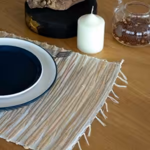 Water Hyacinth Natural Placemat – Natural Tiger with Fringe | www.artisan-gifts.co.uk