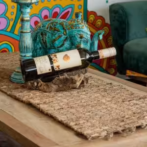 Water Hyacinth Table Runner – Robusta And Fringe – 150cm | www.artisan-gifts.co.uk