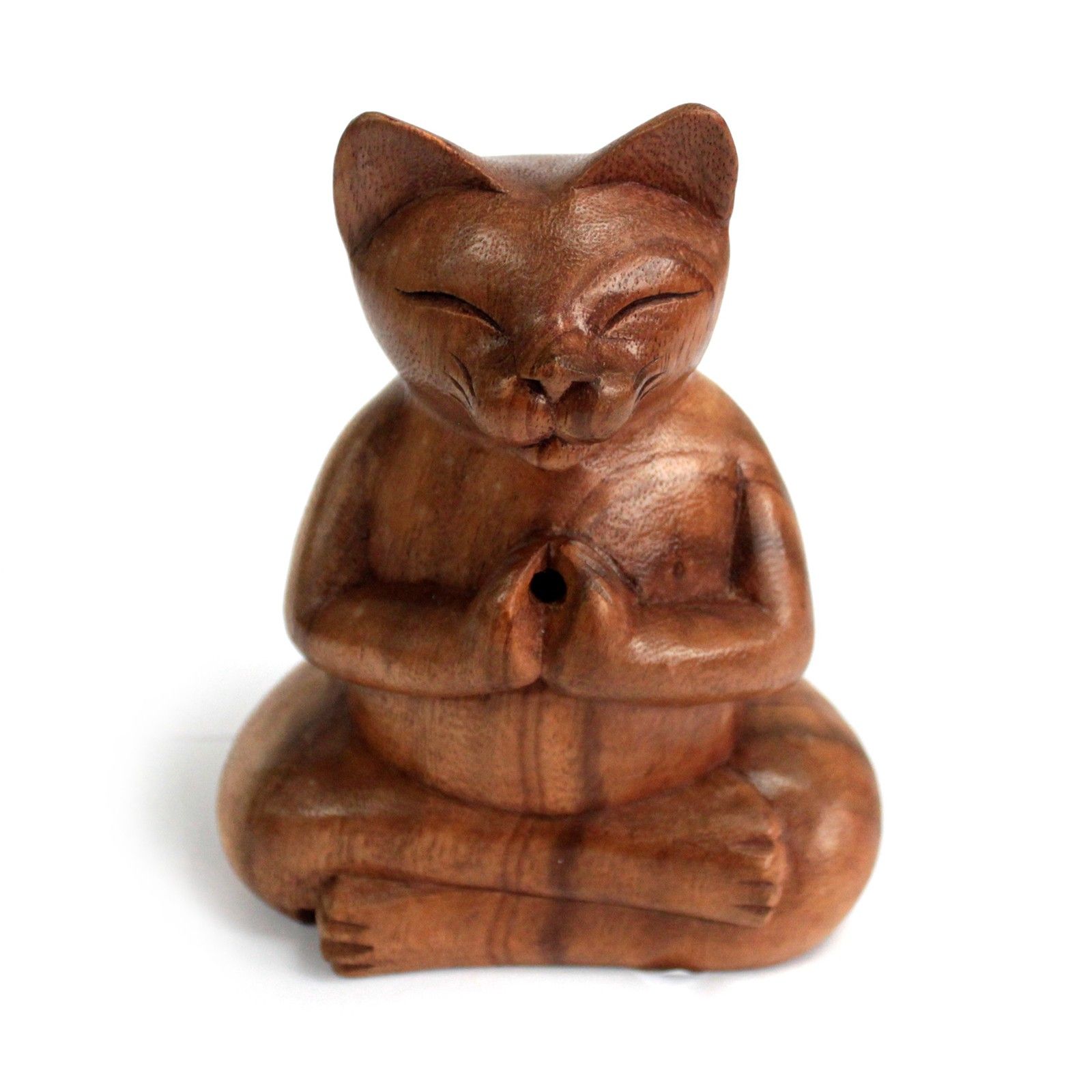 Wooden Carved Incense Burners – Lrg Yoga Cat | www.artisan-gifts.co.uk 5 Wooden Carved Incense Burners – Lrg Yoga Cat | www.artisan-gifts.co.uk 4