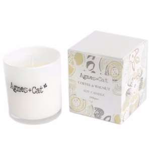 Agnes + Cat Votive Candle - Coffee and Walnut