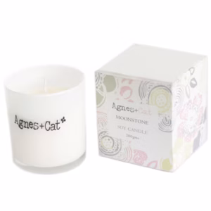Agnes + Cat Votive Candle - Moonstone