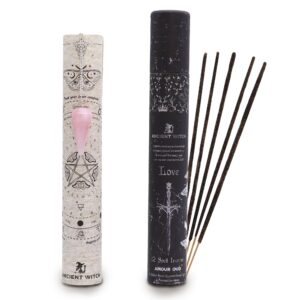 Ancient Witch Spell Incense – Love – Rose Quartz Pendulum | www.artisan-gifts.co.uk 1