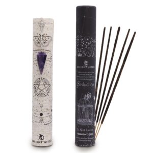 Ancient Witch Spell Incense – Seduction – Amethyst Pendulum | www.artisan-gifts.co.uk 1