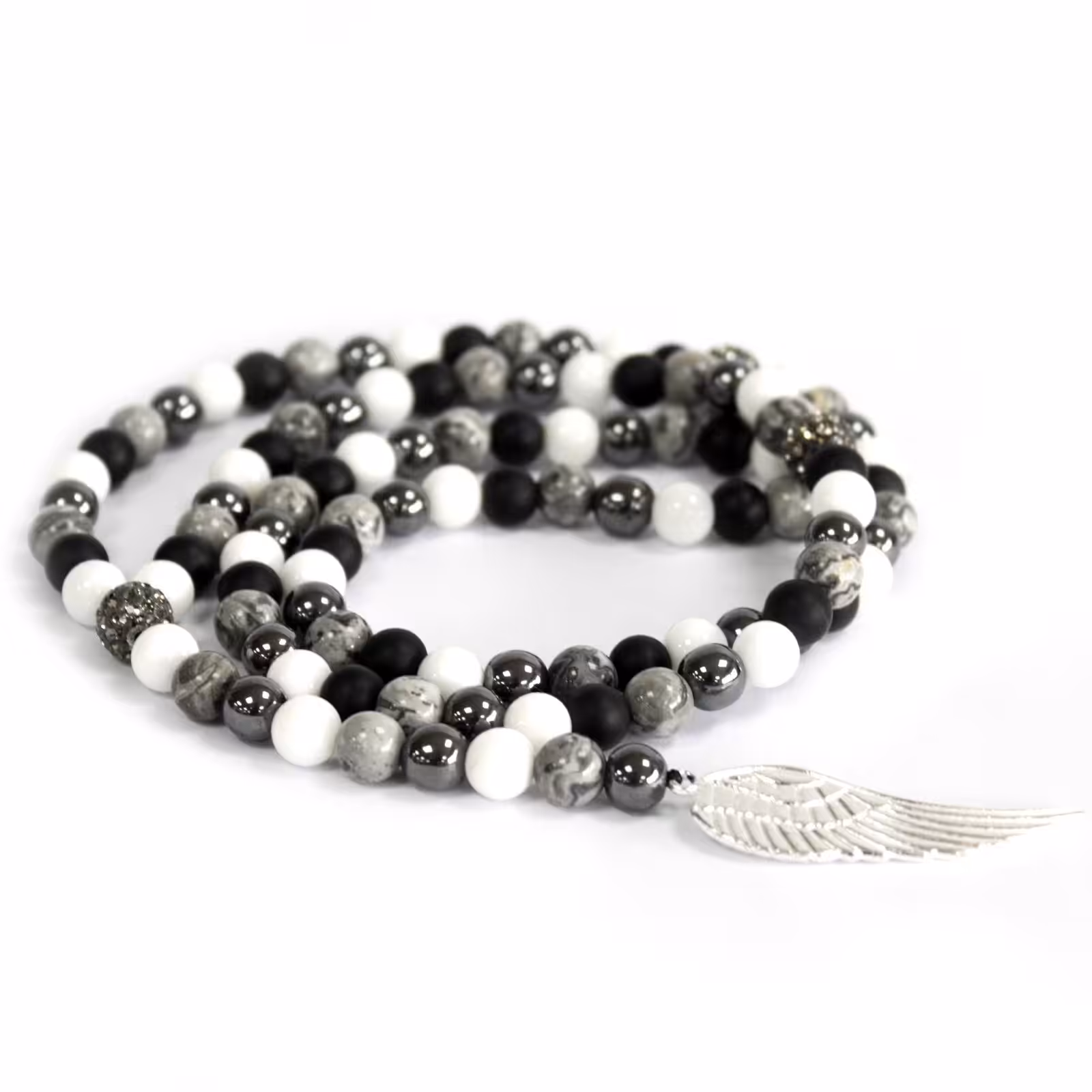 Angel Wing / Grey Agate – Gemstone Necklace | www.artisan-gifts.co.uk 3 Angel Wing / Grey Agate - Gemstone Necklace - Image 2
