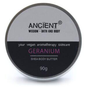 Aromatherapy Shea Body Butter 90g – Geranium | www.artisan-gifts.co.uk 1
