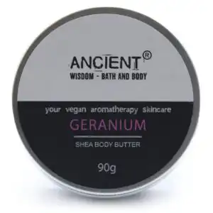 Aromatherapy Shea Body Butter 90g – Geranium | www.artisan-gifts.co.uk 1