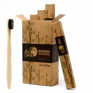 Bamboo Toothbrush – Charcoal Medium Soft | www.artisan-gifts.co.uk 1