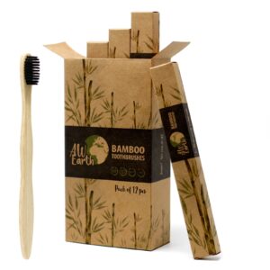 Bamboo Toothbrush – Charcoal Medium Soft | www.artisan-gifts.co.uk 1