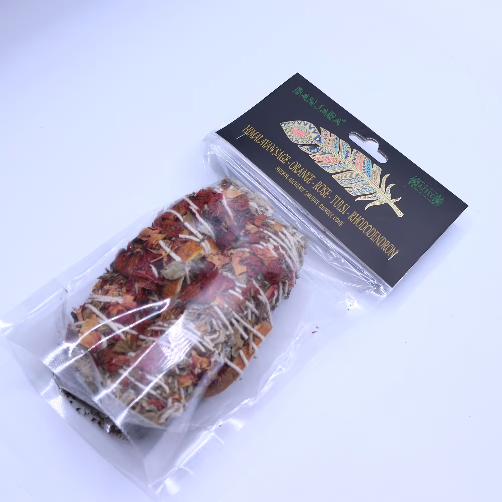 Banjara Smudge – Himalayan Sage, Orange, Rose, Tulsi, Rhododendron | www.artisan-gifts.co.uk 3 Banjara Smudge - Himalayan Sage, Orange, Rose, Tulsi, Rhododendron - Image 2