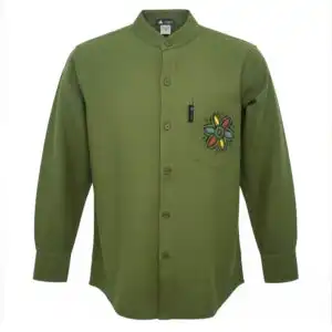 Nomad Sari Kathmandu Shirt – Forest Green – XL | www.artisan-gifts.co.uk 1