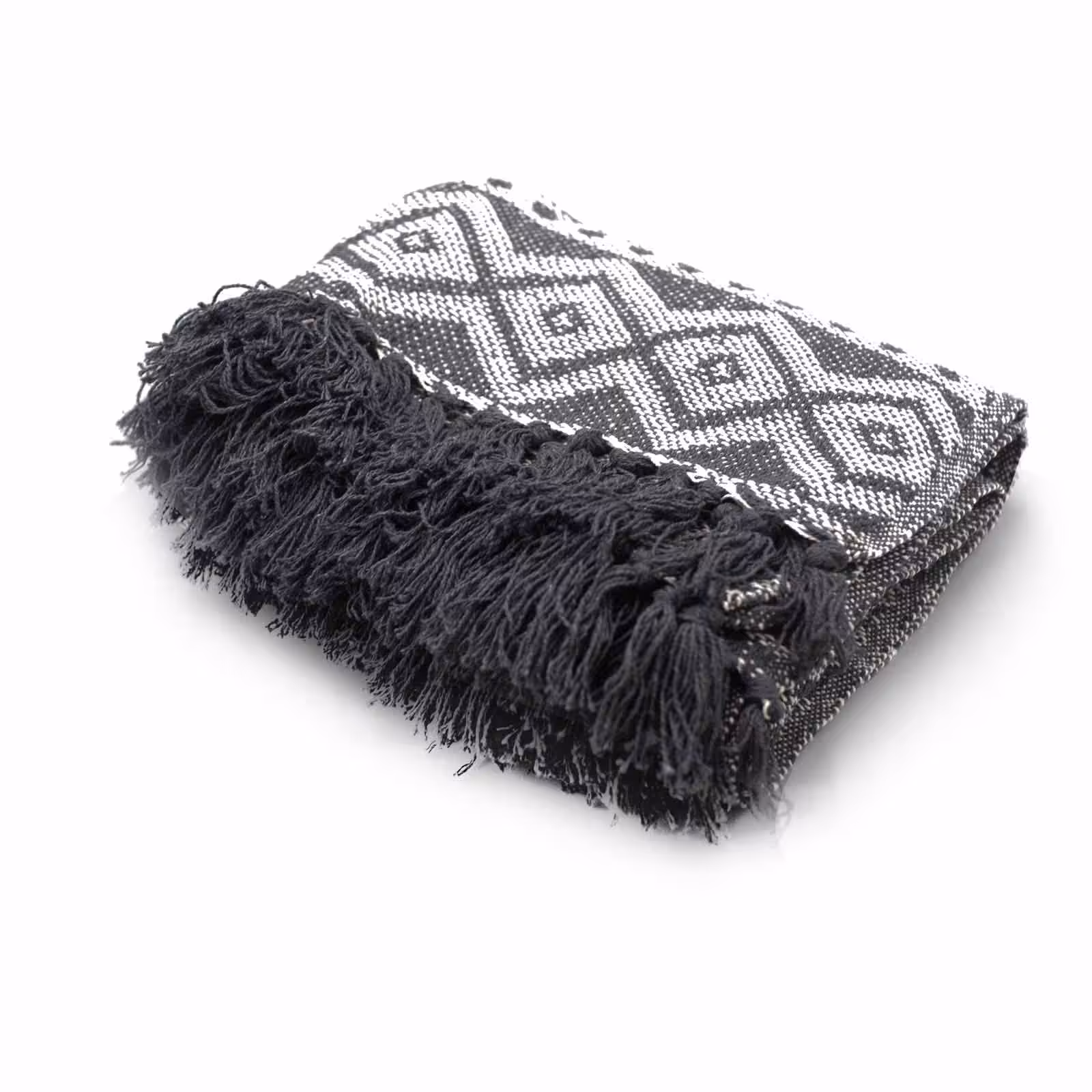 Boho Comfort Throws – Grey Geometric | www.artisan-gifts.co.uk 3 Boho Comfort Throws - Grey Geometric - Image 2