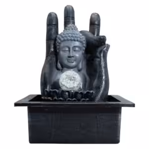 Buddha Hand & Head Tabletop Water Feature (20x25x35cm)