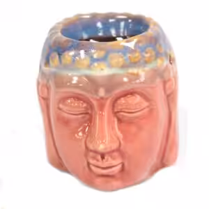 Buddha Oil Burner – Rose & Teal | www.artisan-gifts.co.uk 1
