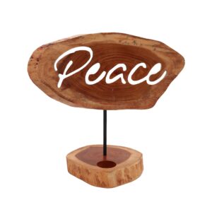 Candle Holder Sign – Peace | www.artisan-gifts.co.uk