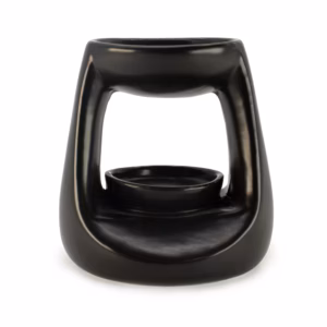 Ceramic Zen Oil Burner - Small Classic  - Matt Black
