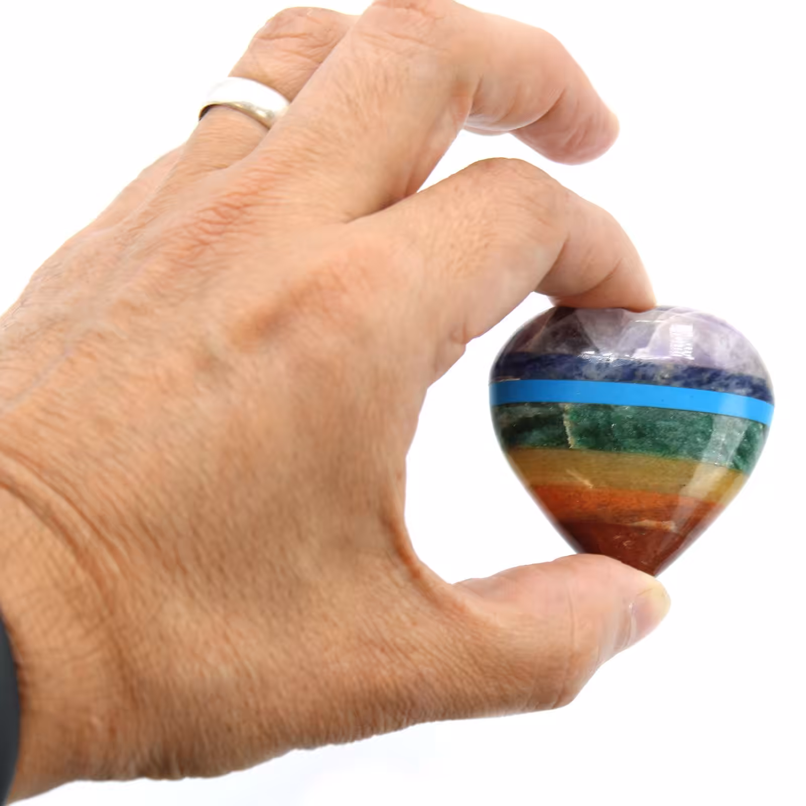 Chakra Hearts 45-60mm | www.artisan-gifts.co.uk 4 Chakra Hearts 45-60mm - Image 3