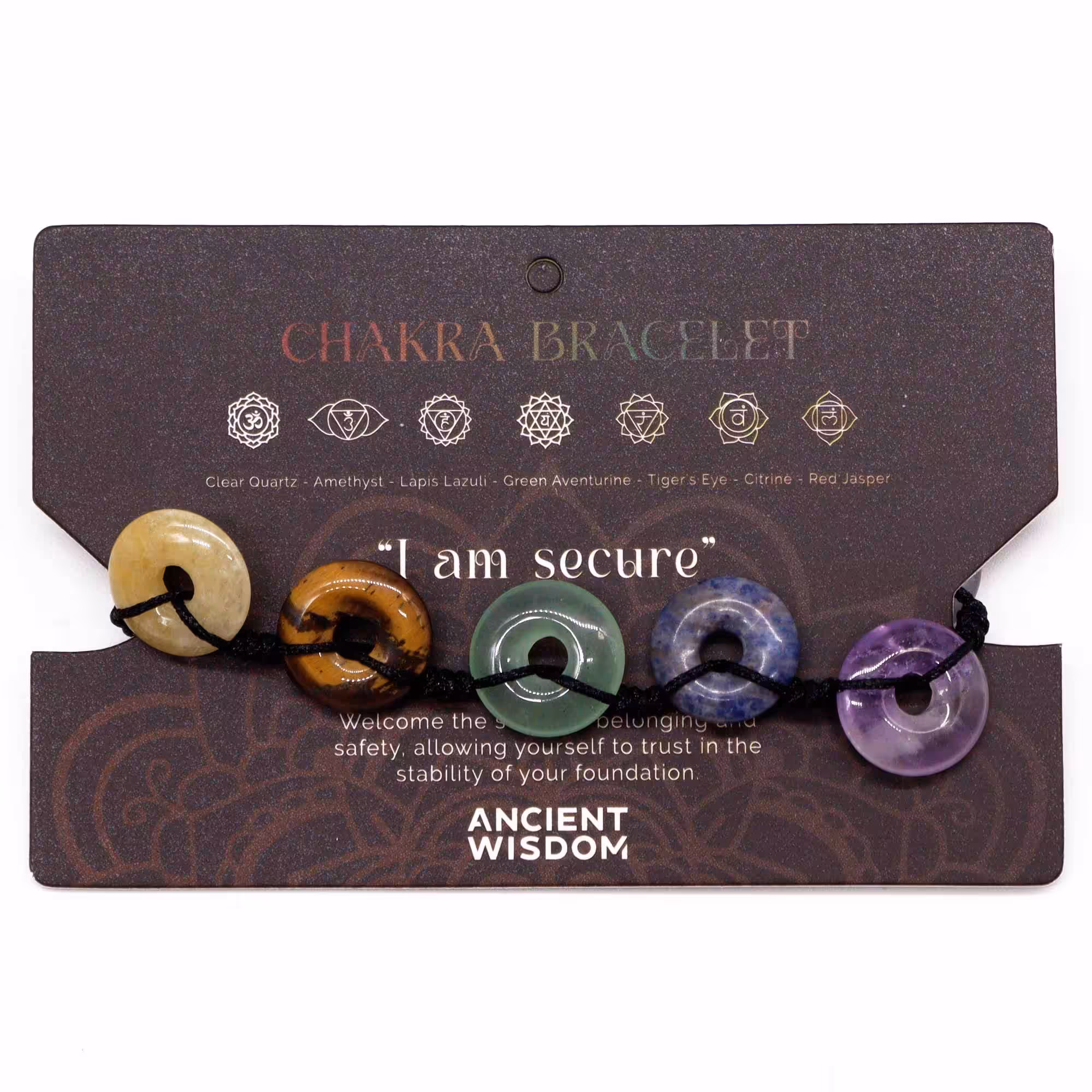 Chakra String Bracelet – Large Donuts | www.artisan-gifts.co.uk 3 Chakra String Bracelet - Large Donuts - Image 2