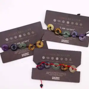 Chakra String Bracelet – Large Donuts | www.artisan-gifts.co.uk 1