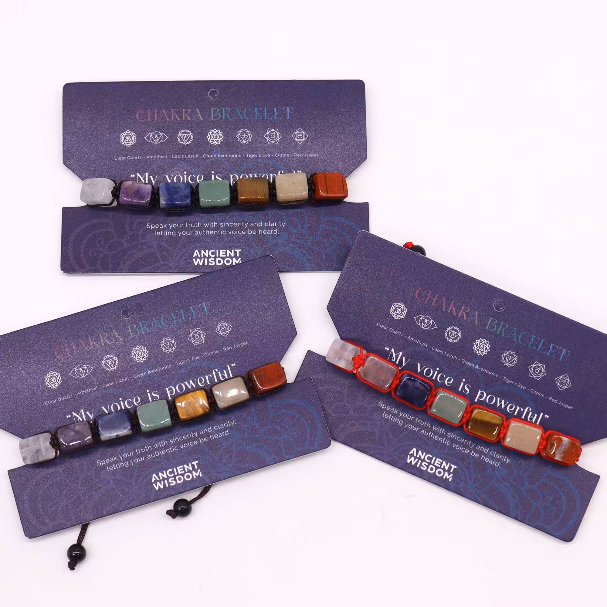 Chakra String Bracelet – Tumble Stones | www.artisan-gifts.co.uk 2 Chakra String Bracelet - Tumble Stones