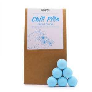 Chill Pills Gift Pack 350g – Baby Powder | www.artisan-gifts.co.uk 1