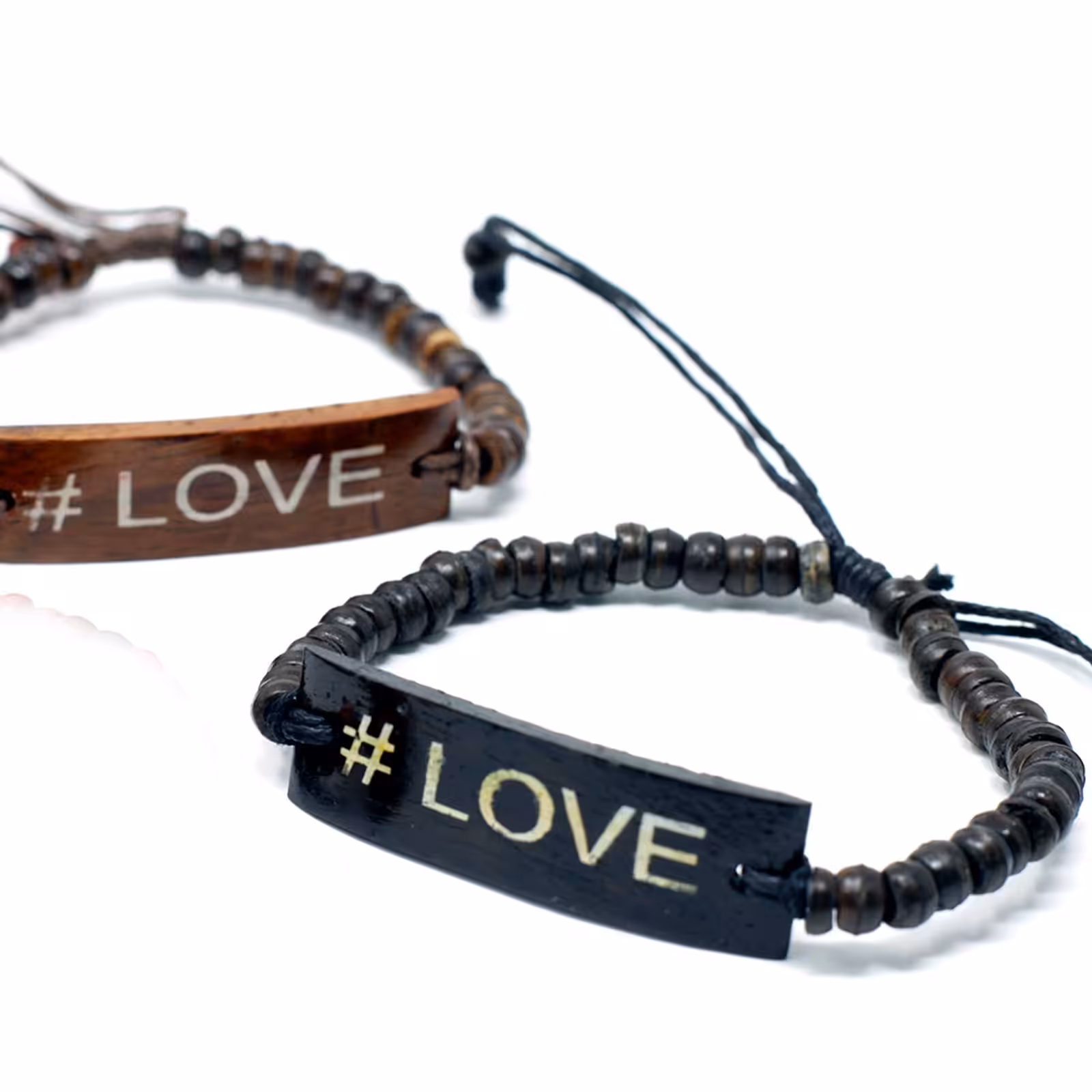 Coco Slogan Bracelets – #Love | www.artisan-gifts.co.uk 3 Coco Slogan Bracelets - #Love - Image 2
