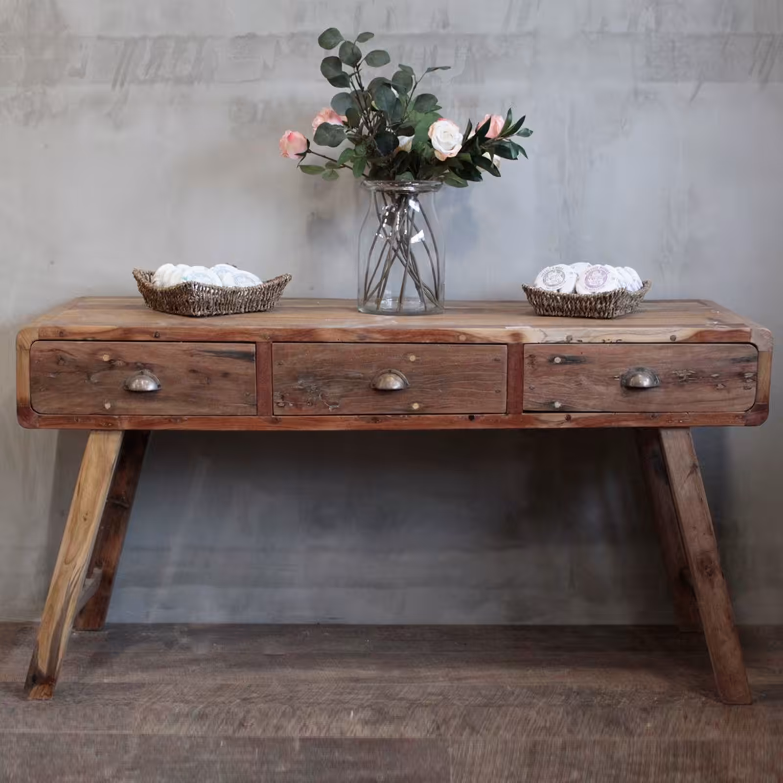 Console Table – Recycled Wood – 150x50x80cm | www.artisan-gifts.co.uk 4 Console Table - Recycled Wood - 150x50x80cm - Image 3