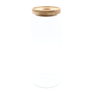 Cottage Bamboo Glass Jar – 20cm | www.artisan-gifts.co.uk 1