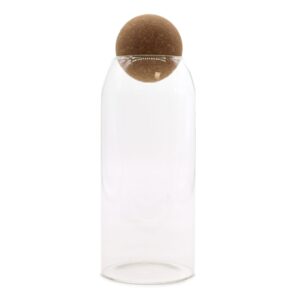Cottage Cork-Ball Glass Jar – Clear – 20cm | www.artisan-gifts.co.uk