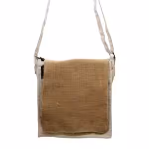 Cotton Canvas Messenger Bag – Natural and Soft Jute | www.artisan-gifts.co.uk 1