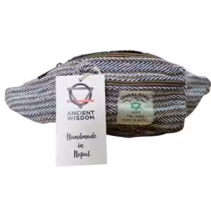 Cotton Hemp Style Belt (or Fanny) Bag – Blue | www.artisan-gifts.co.uk 1