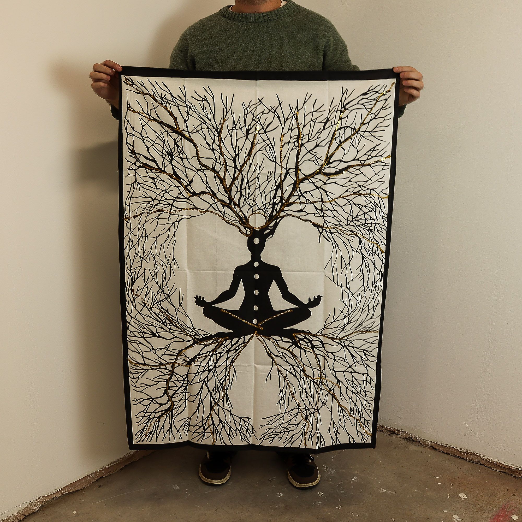 Cotton Wall Art (70x110cm) – Chakra Earth Connection | www.artisan-gifts.co.uk 2 Cotton Wall Art (70x110cm) – Chakra Earth Connection | www.artisan-gifts.co.uk 1