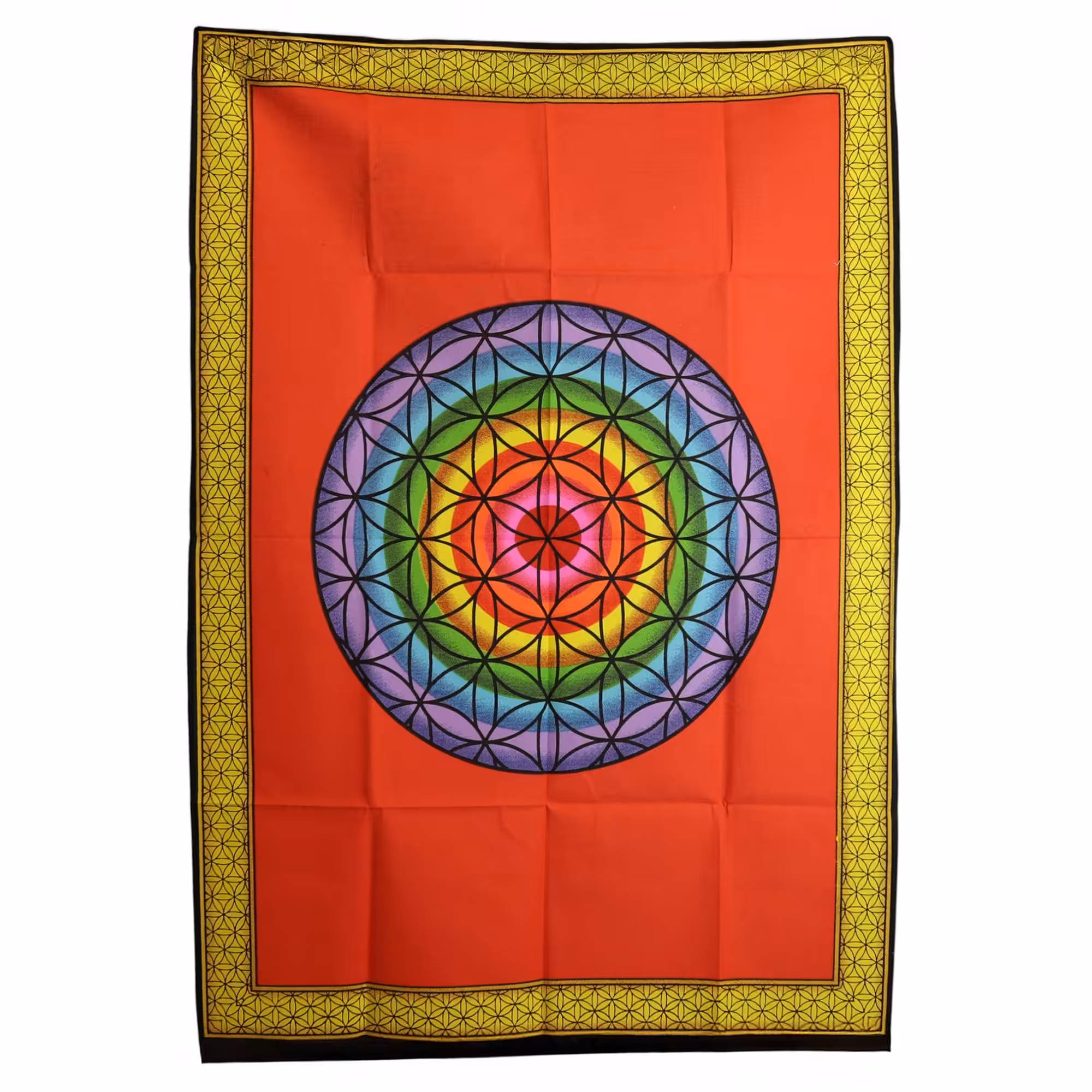 Cotton Wall Art (70x110cm) – Rainbow Flower of Life | www.artisan-gifts.co.uk 2 Cotton Wall Art (70x110cm) – Rainbow Flower of Life | www.artisan-gifts.co.uk 1